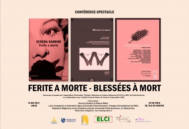 15/5 conferenza-spettacolo intorno a Ferite a morte a PARIGI, presso l’Istituto Italiano di Cultura.
